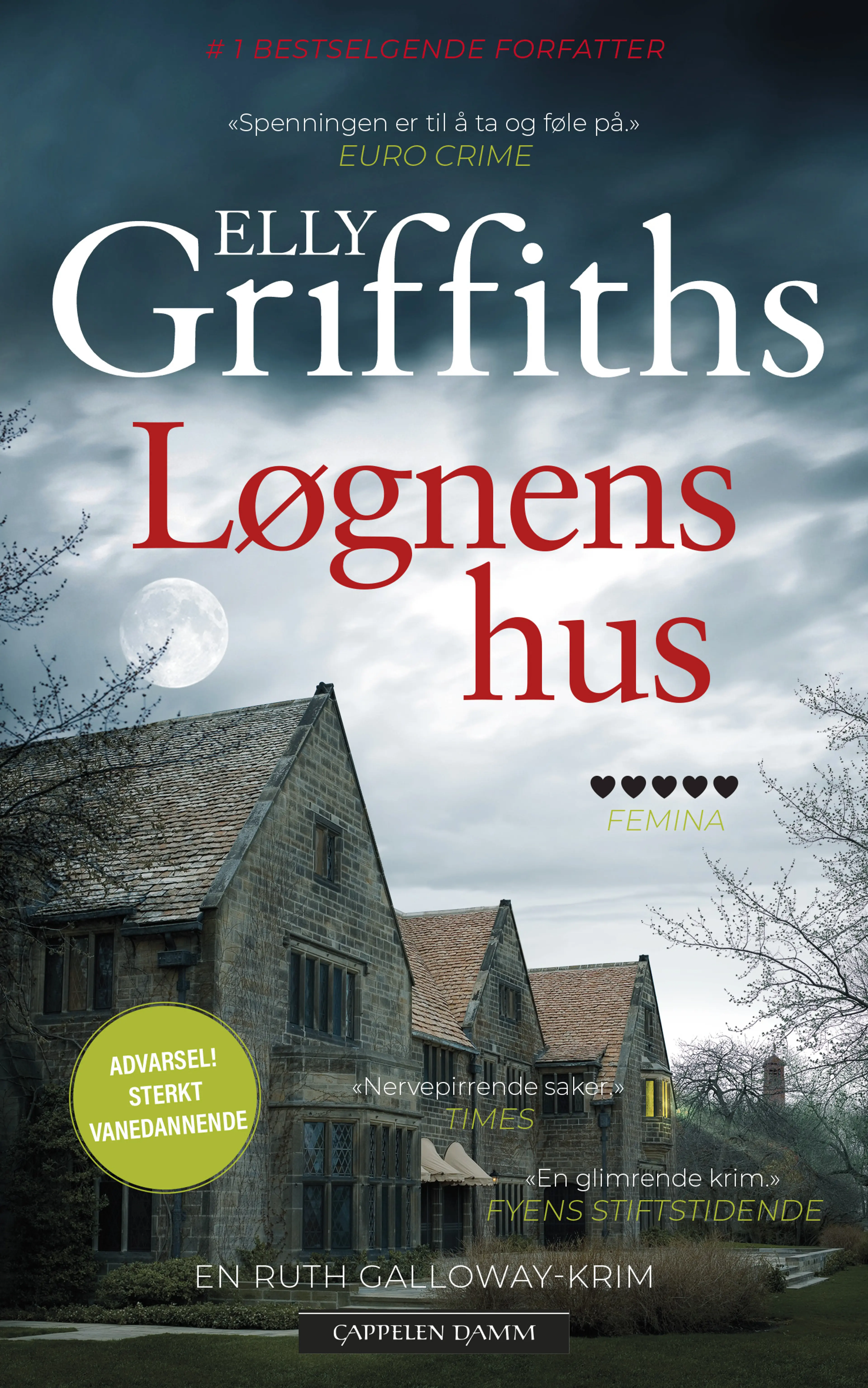 Omslag Løgnens hus av Elly Griffiths (Heftet)