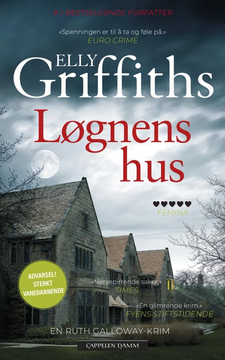 Omslag Løgnens hus av Elly Griffiths (Heftet)