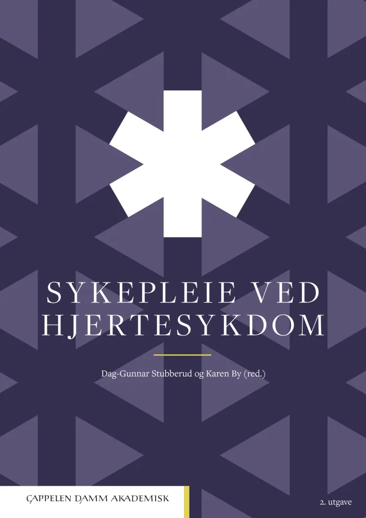 Omslag Sykepleie ved hjertesykdom av Dag-Gunnar Stubberud og Karen By (red.) (Innbundet)