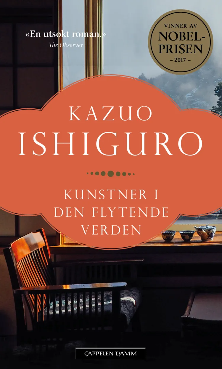 Omslag Kunstner i den flytende verden av Kazuo Ishiguro (Heftet)