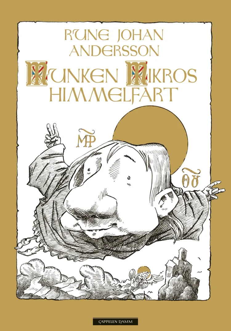 Omslag Munken Mikros himmelfart av Rune Johan Andersson (Innbundet)