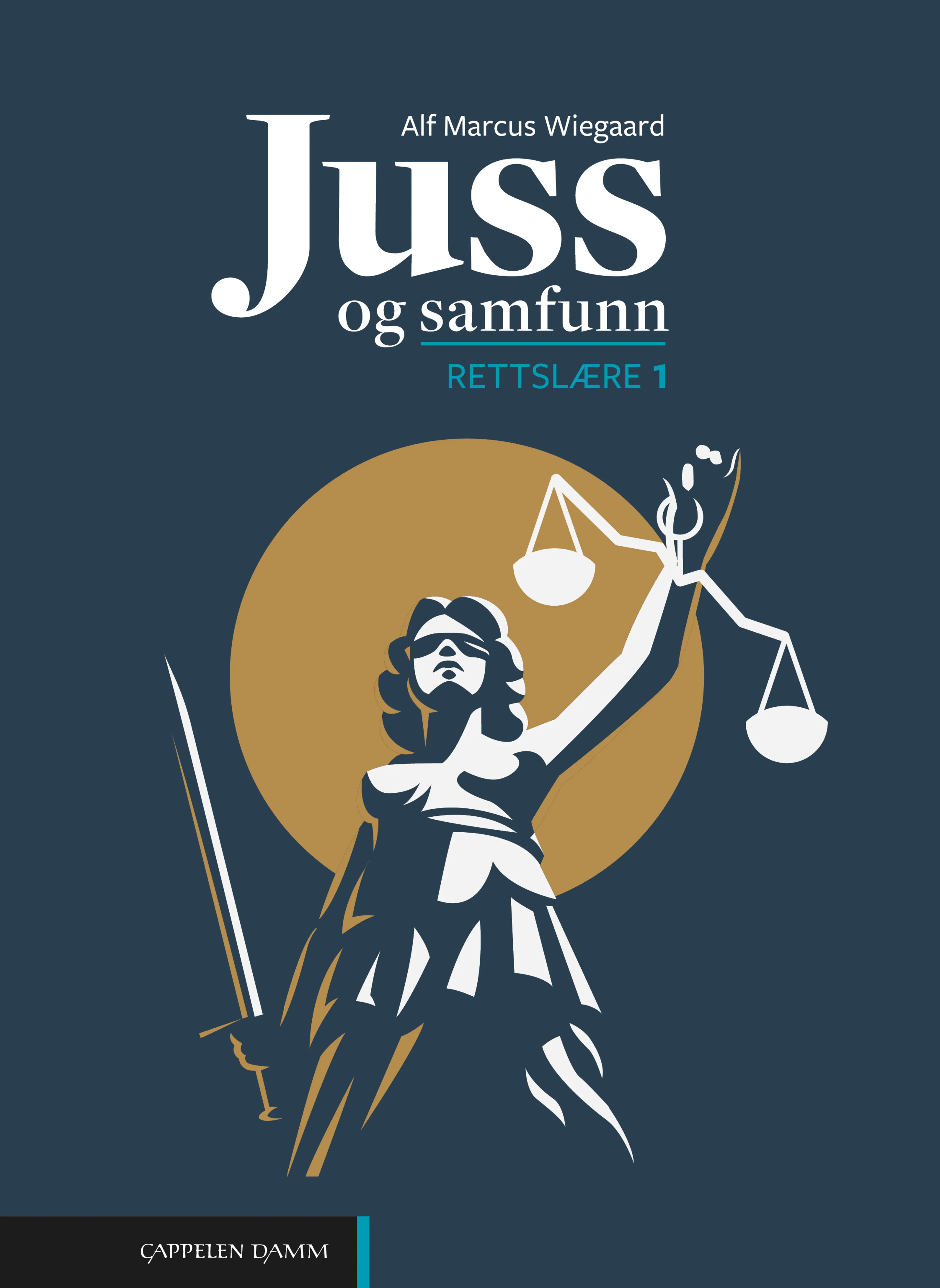 Omslag Juss og samfunn 1 (LK20) av Alf Marcus Wiegaard (Heftet)