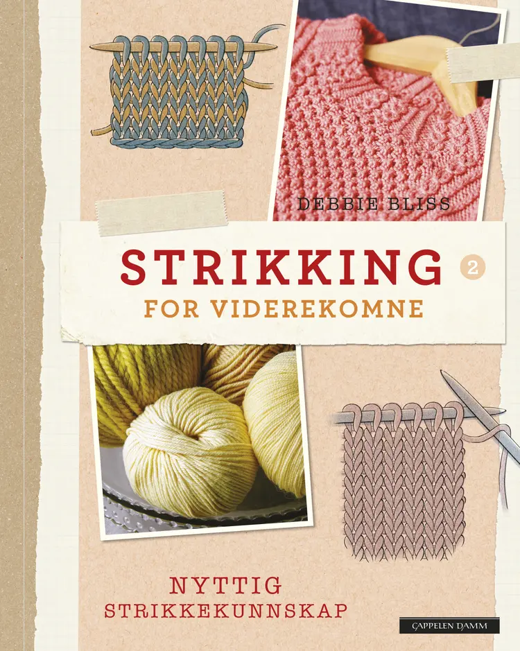 Omslag Strikking for viderekomne av Debbie Bliss (Innbundet)