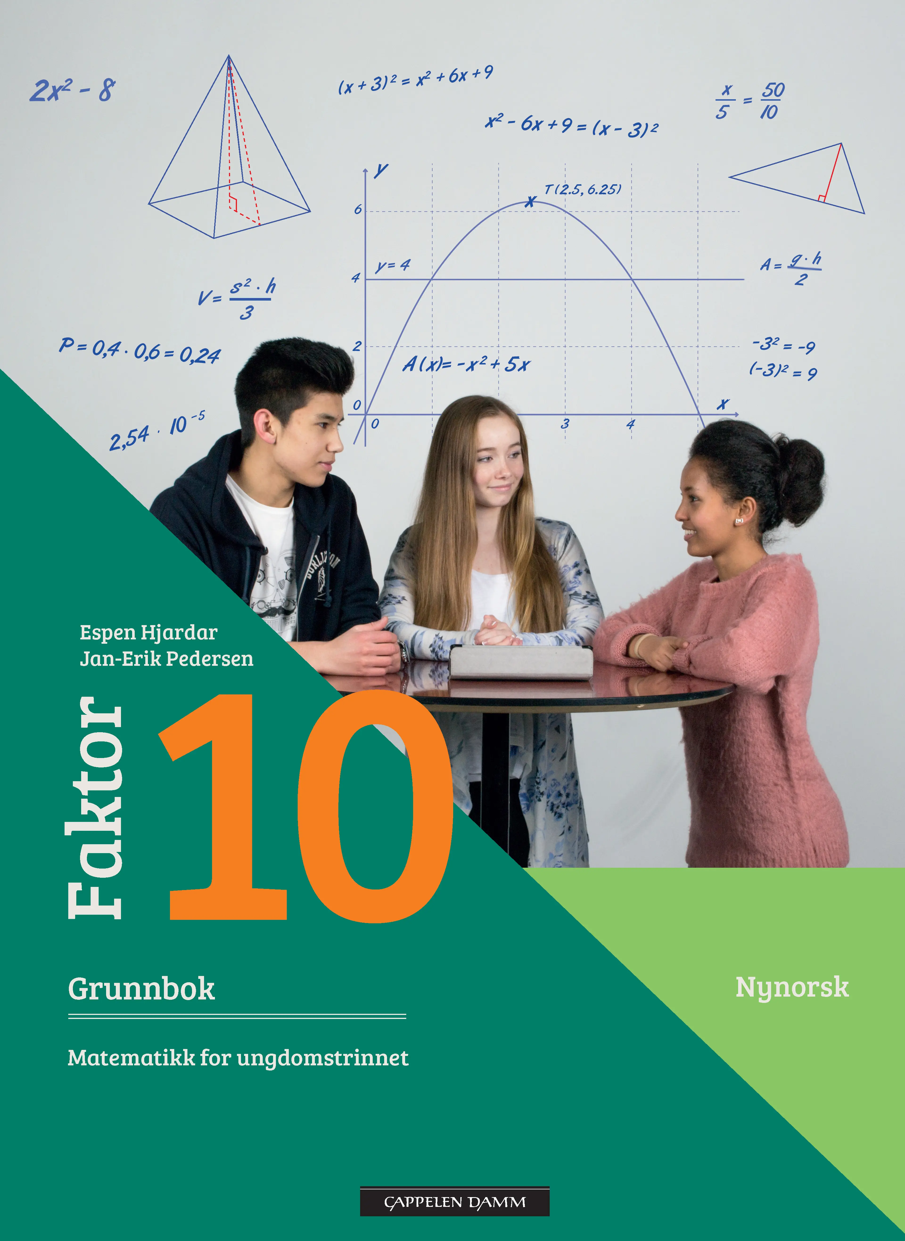 Omslag Faktor 10 Grunnbok av Espen Hjardar og Jan-Erik Pedersen (Innbundet)