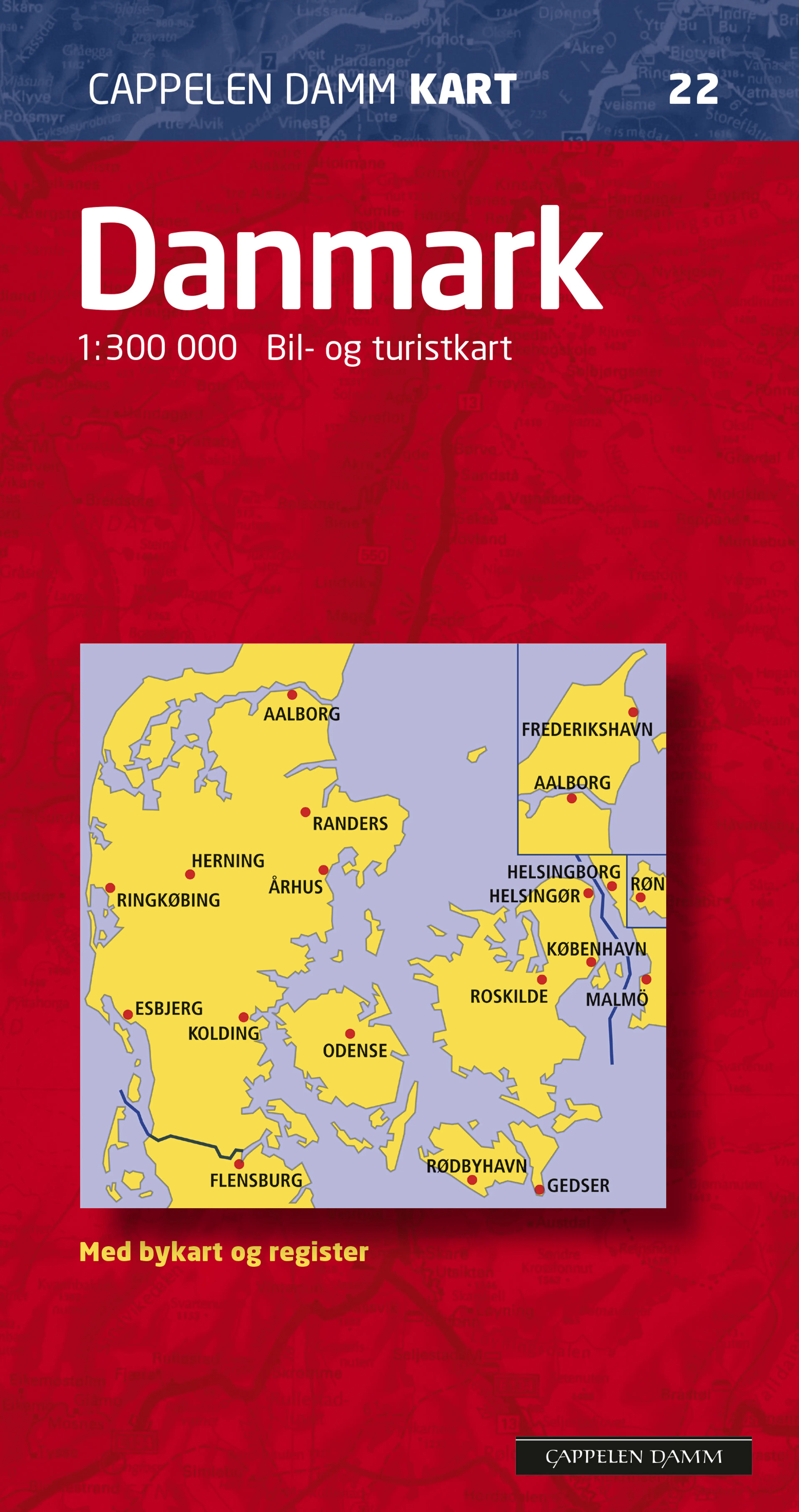 Omslag Danmark (CK 22) av Hallwag Kümmerly+Frey (Kart)