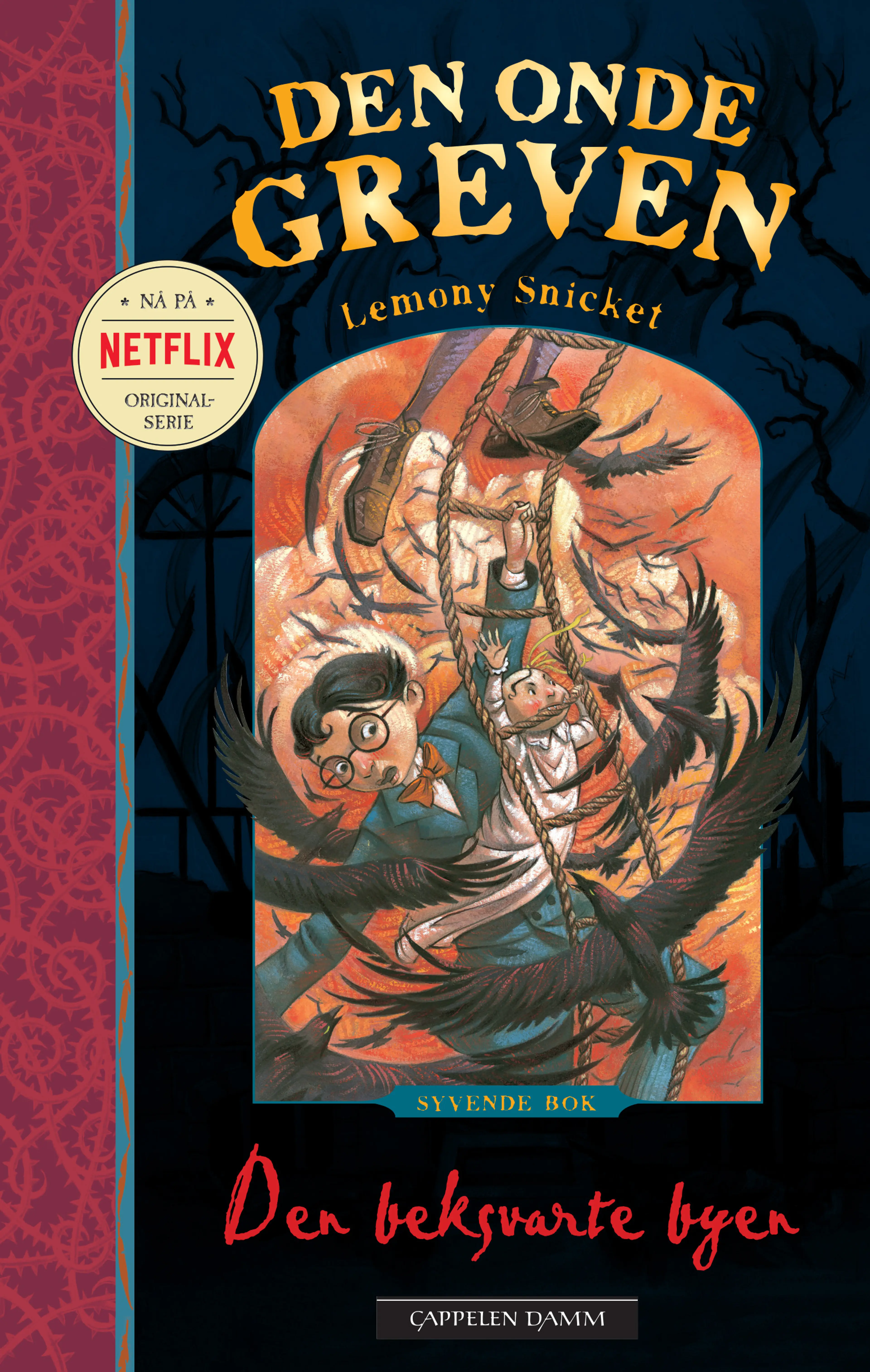 Omslag Den beksvarte byen av Lemony Snicket (Ebok)