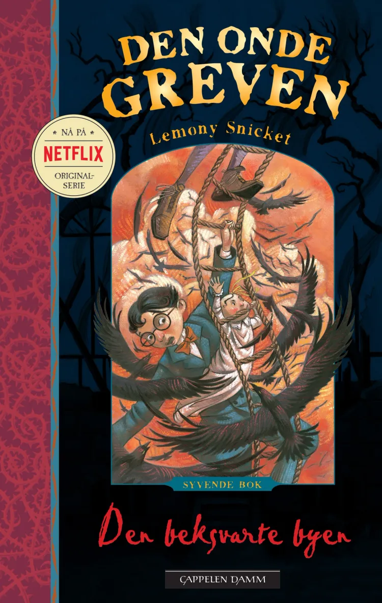 Omslag Den beksvarte byen av Lemony Snicket (Ebok)