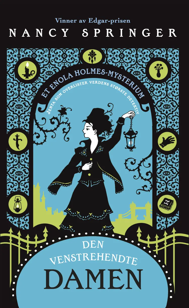 Omslag Enola Holmes Den venstrehendte damen av Nancy Springer (Ebok)