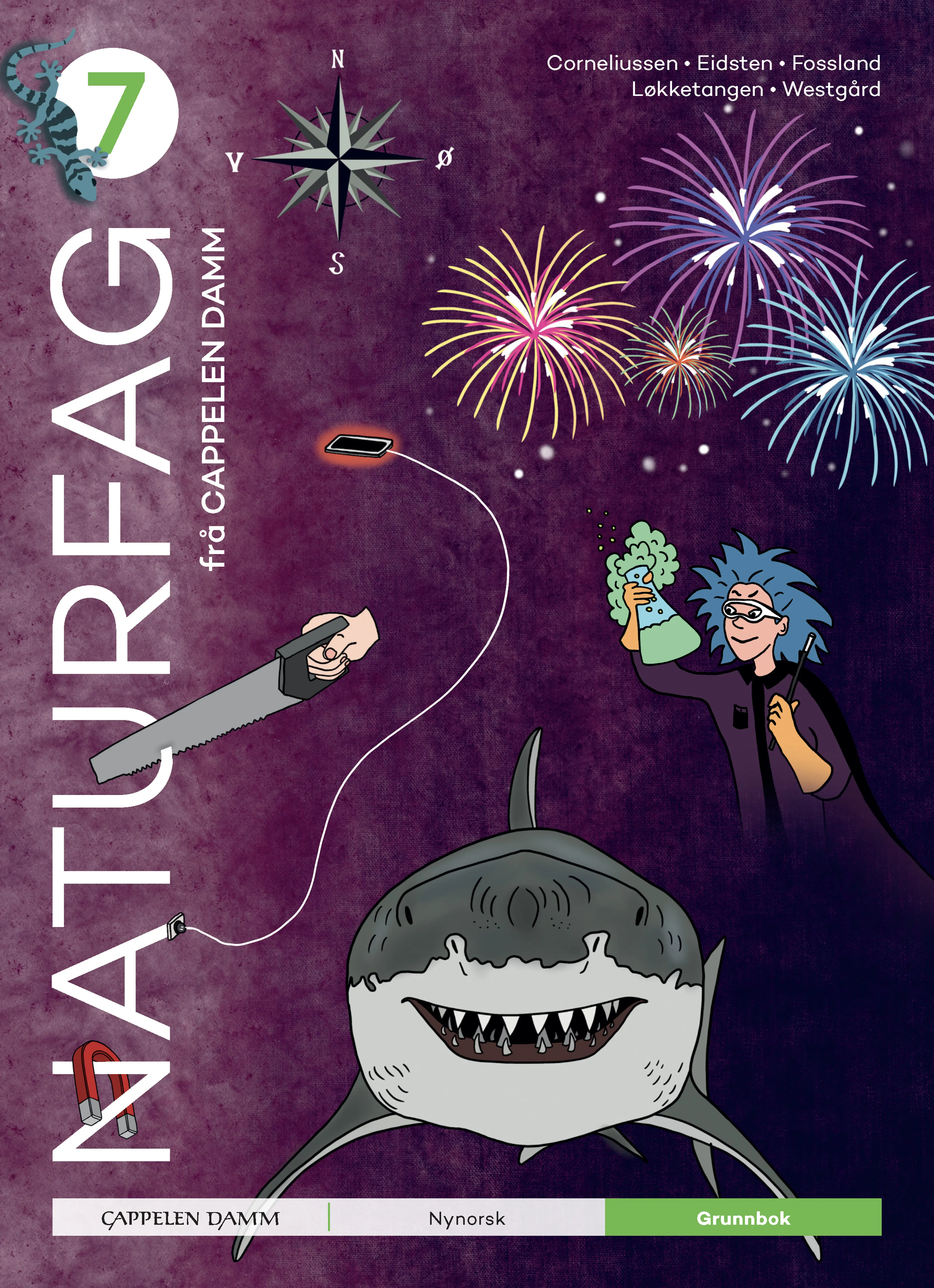 Omslag Naturfag 7 frå Cappelen Damm Grunnbok av Corneliussen, Eidsten, Fossland, Løkketangen, Westgård (Innbundet)