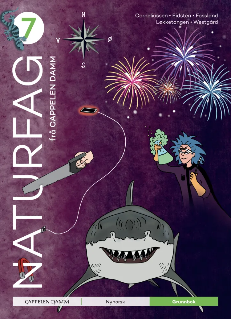 Omslag Naturfag 7 frå Cappelen Damm Grunnbok av Corneliussen, Eidsten, Fossland, Løkketangen, Westgård (Innbundet)