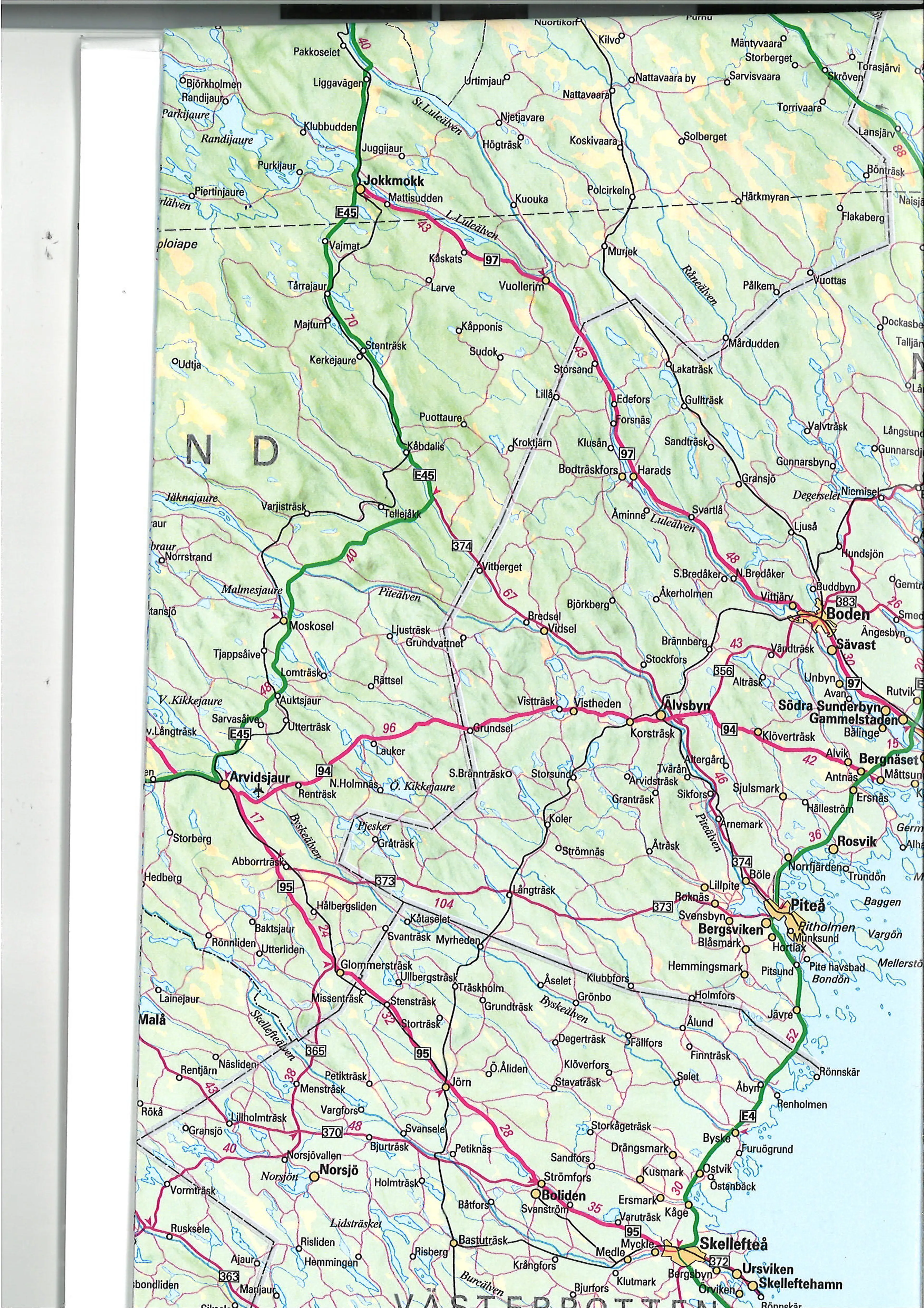 Omslag Sverige veggkart av KartCentrum (Kart)