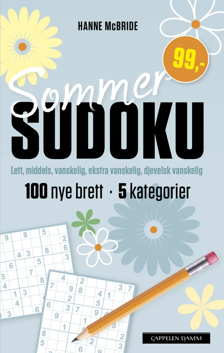 Omslag Sommer-sudoku av Hanne McBride (Heftet)