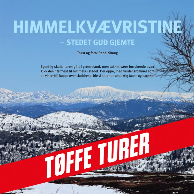 Omslag Himmelkvævristine - stedet Gud gjemte av Randi Skaug (Nedlastbar lydbok)
