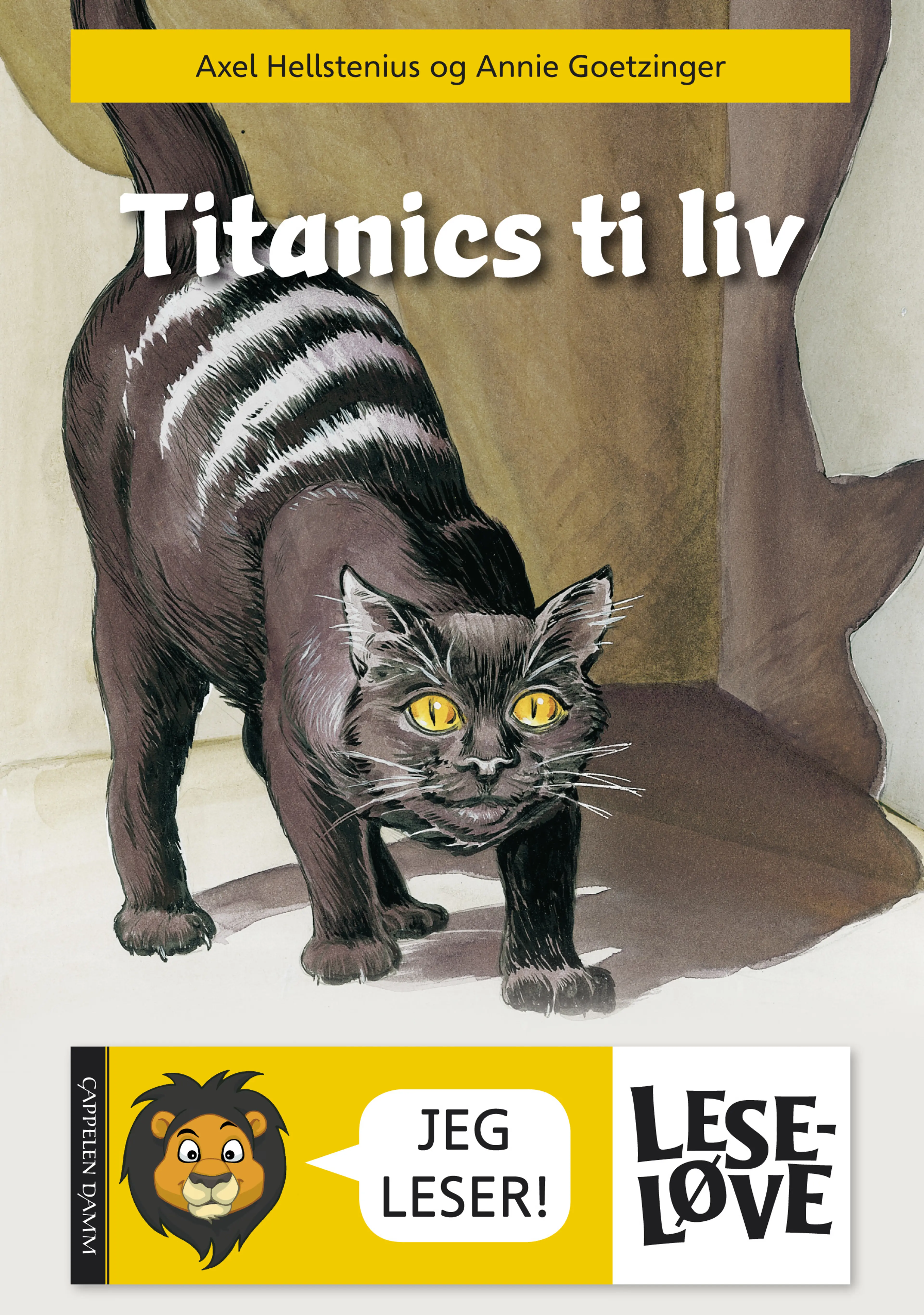 Omslag Leseløve - Titanics ti liv av Axel Hellstenius (Innbundet)