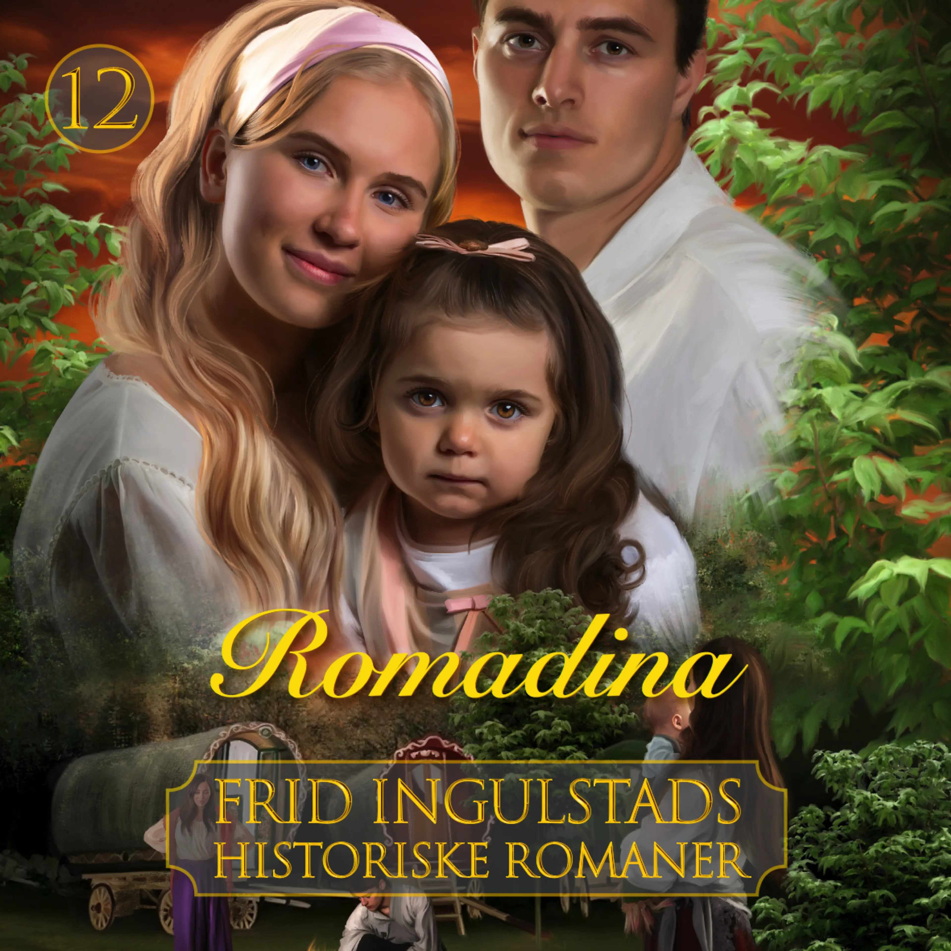 Omslag Romadina av Frid Ingulstad (Lydbok)