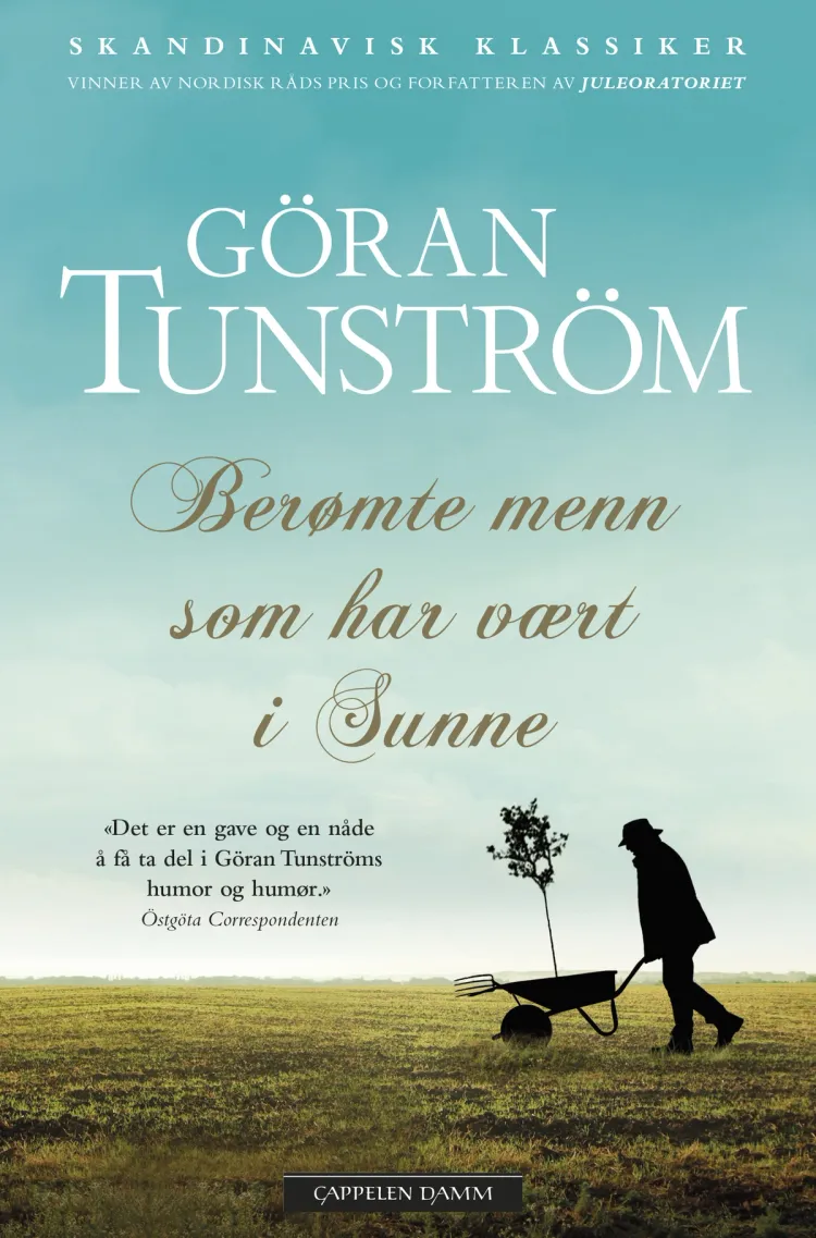 Omslag Berømte menn som har vært i Sunne av Göran Tunström (Heftet)