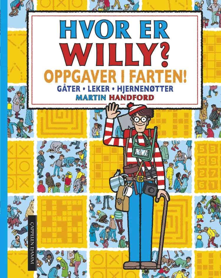 Omslag Hvor er Willy? Oppgaver i farten! av Martin Handford (Innbundet)