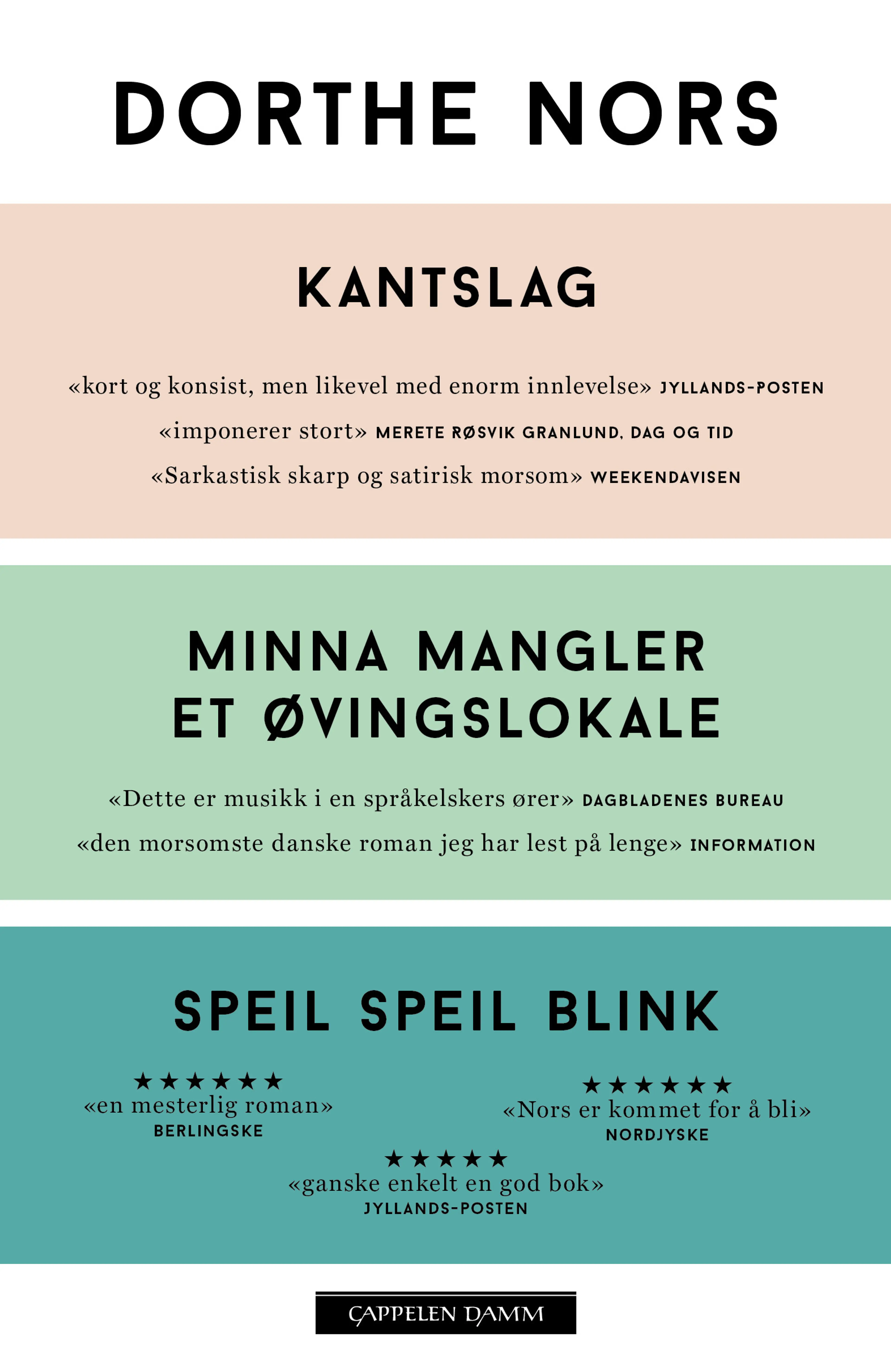Omslag Kantslag - Minna mangler et øvingslokale - Speil speil blink av Dorthe Nors (Heftet)