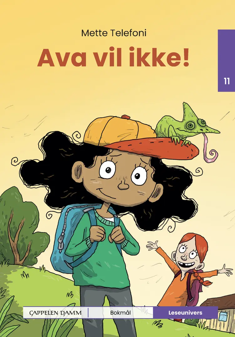Omslag Leseunivers 11: Ava vil ikke! av Mette Telefoni (Innbundet)