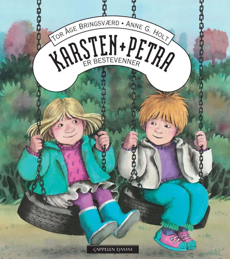 Omslag Karsten og Petra er bestevenner av Tor Åge Bringsværd (Ebok)