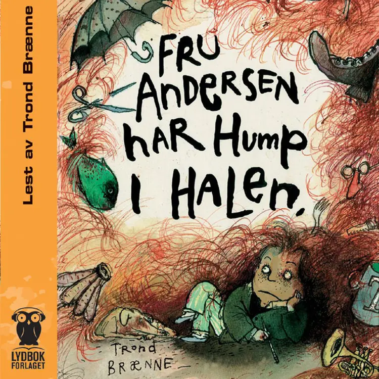 Omslag Fru Andersen har hump i halen av Trond Brænne (Lydbok)