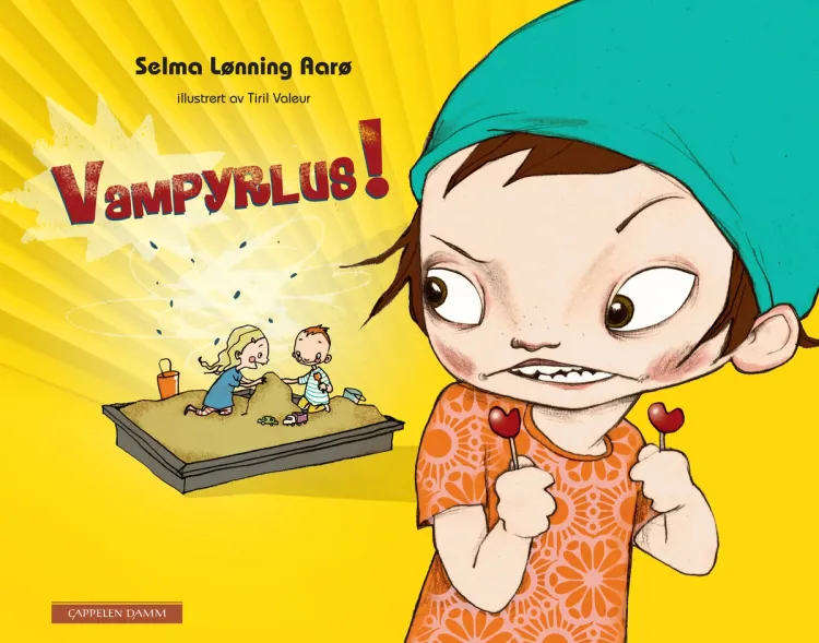 Omslag Vampyrlus! av Selma Lønning Aarø og Tiril Valeur (Innbundet)