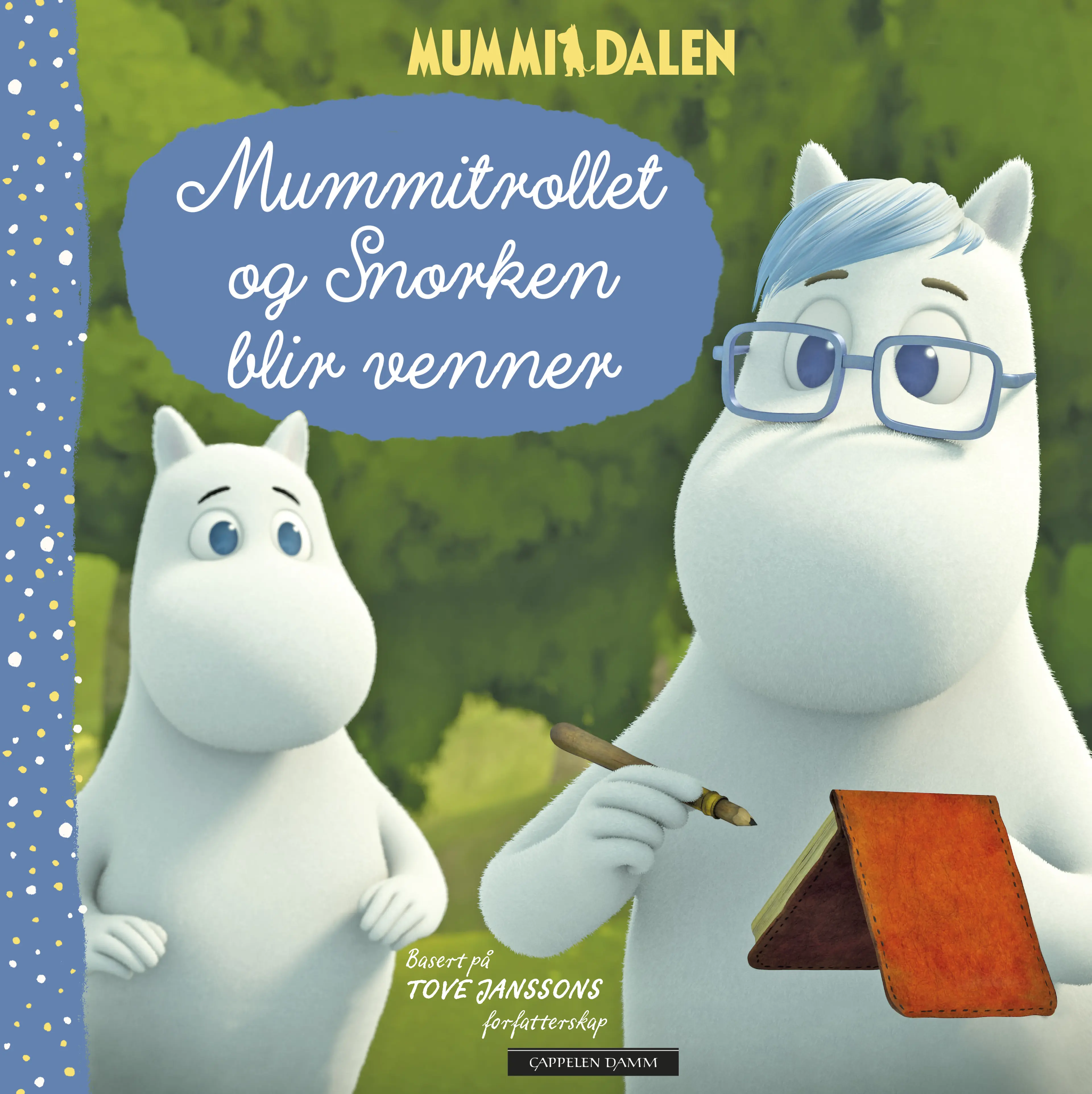 Omslag Mummitrollet og Snorken blir venner av Amanda Li (Innbundet)
