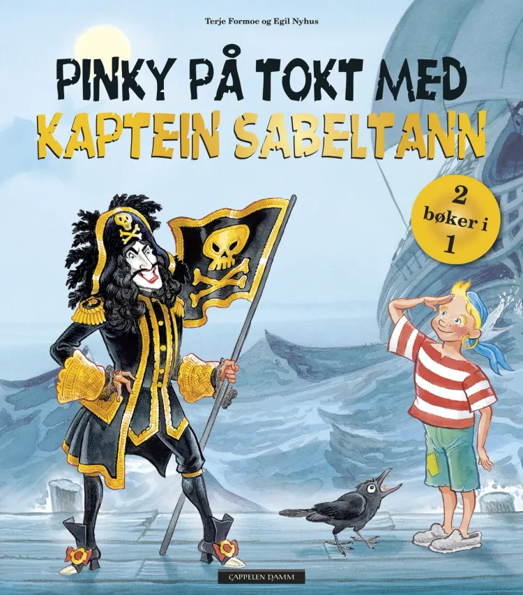 Omslag Pinky på tokt med Kaptein Sabeltann av Terje Formoe og Egil Nyhus (Innbundet)
