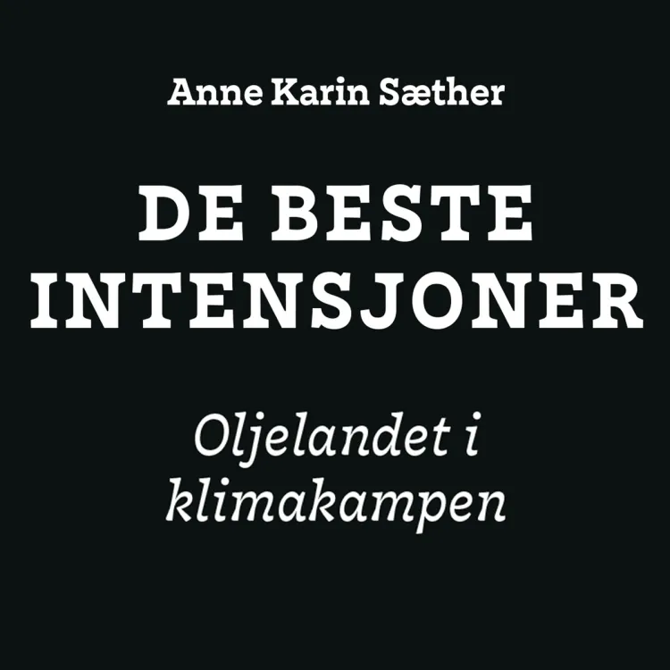 Omslag De beste intensjoner - Oljelandet i klimakampen av Anne Karin Sæther (Lydbok)