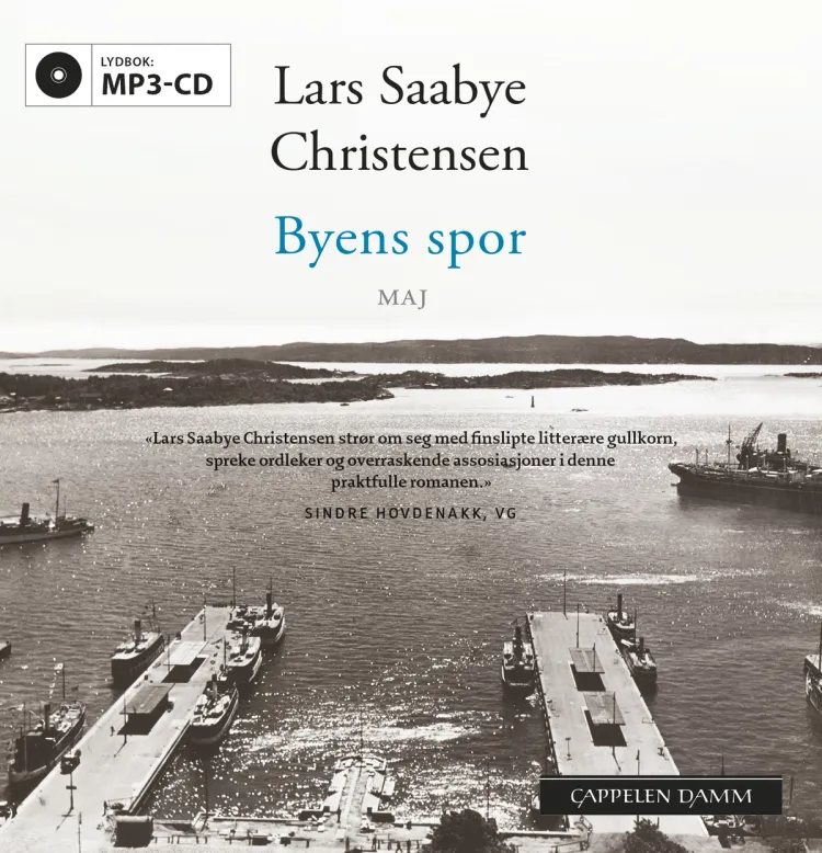 Omslag Byens spor - Maj av Lars Saabye Christensen (CD)