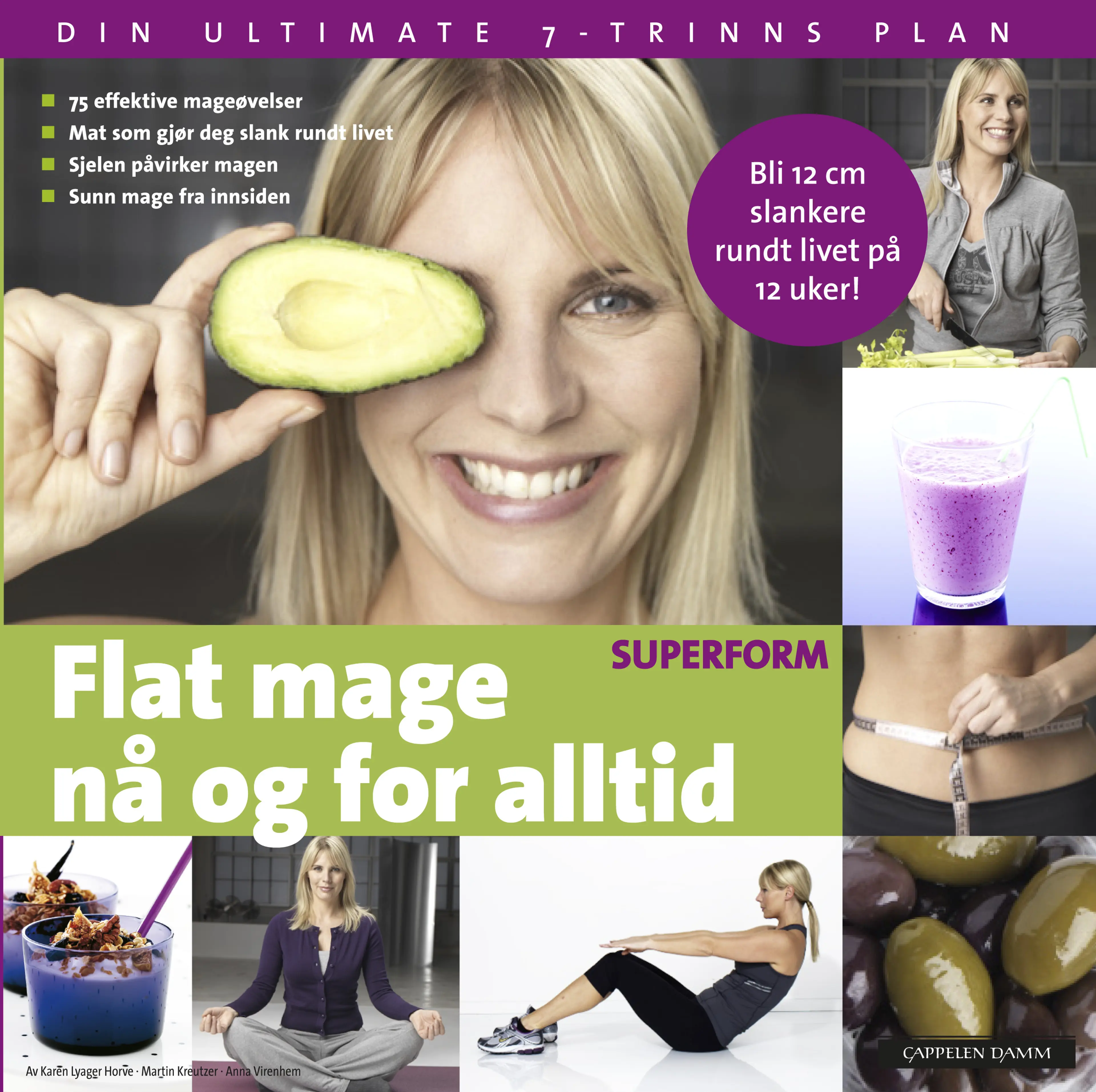 Omslag Flat mage nå og for alltid av Karen Lyager Horve og Anna Virenhem (Innbundet)