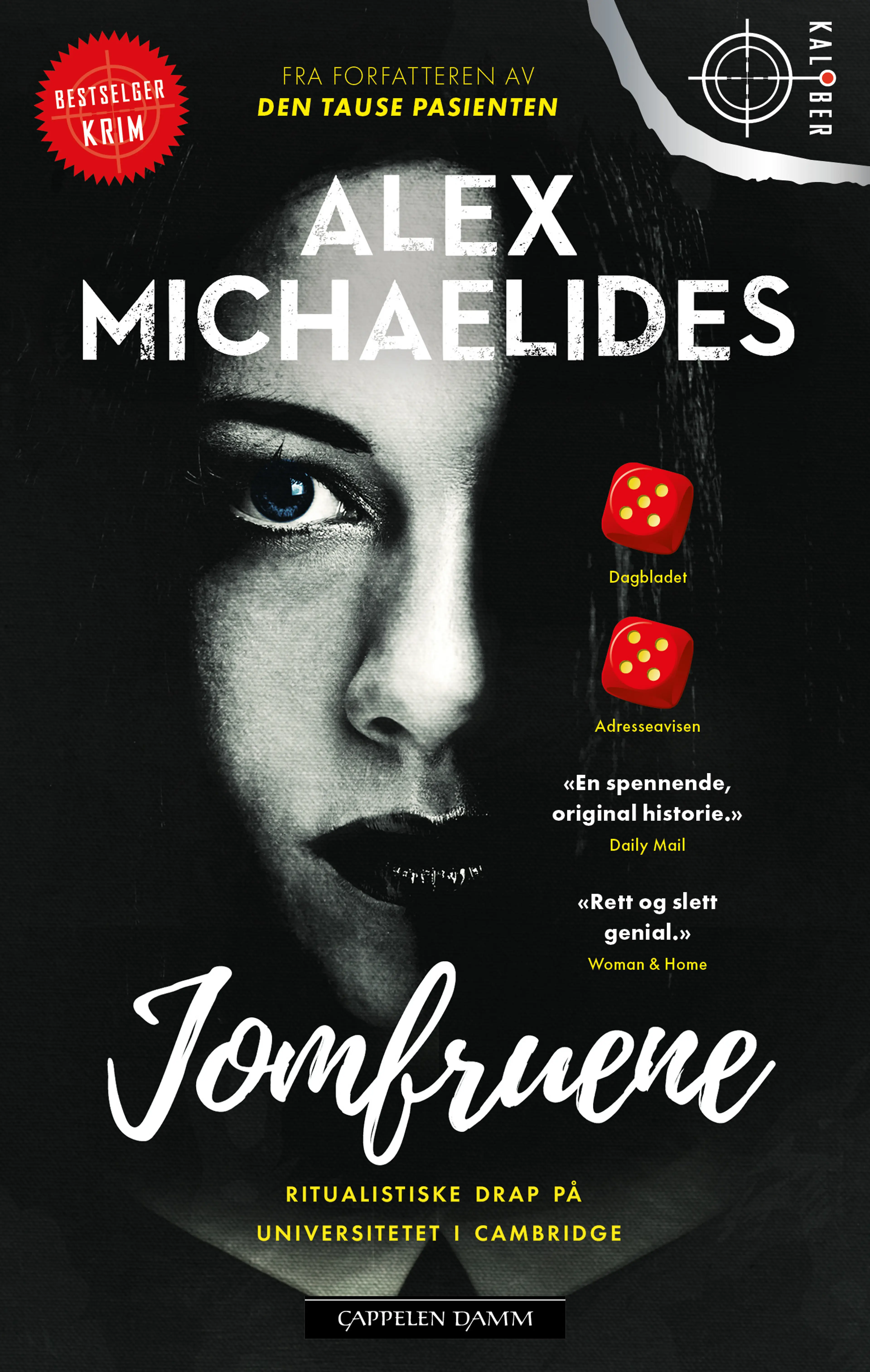 Omslag Jomfruene av Alex Michaelides (Ebok)