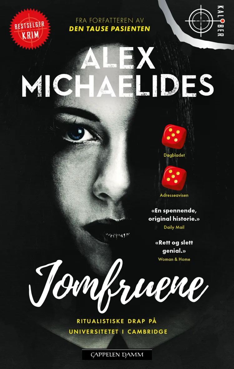 Omslag Jomfruene av Alex Michaelides (Ebok)