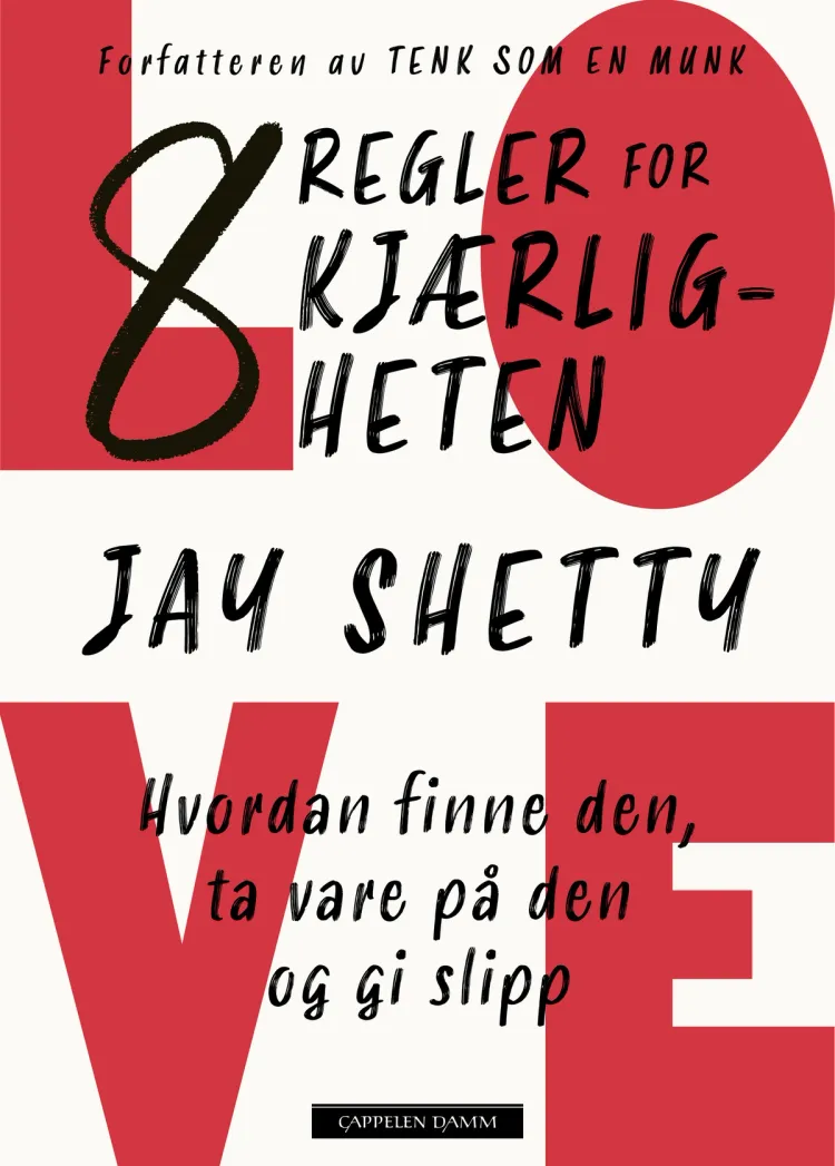 Omslag 8 regler for kjærligheten av Jay Shetty (Heftet)
