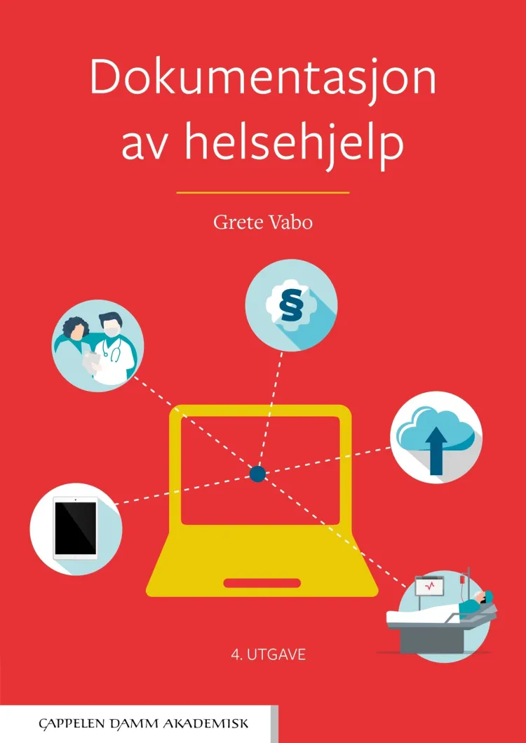 Omslag Dokumentasjon av helsehjelp av Grete Vabo (Heftet)