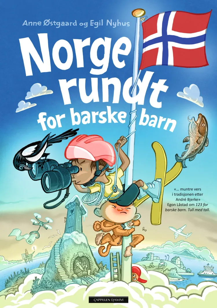 Omslag Norge rundt for barske barn av Anne Østgaard (Innbundet)
