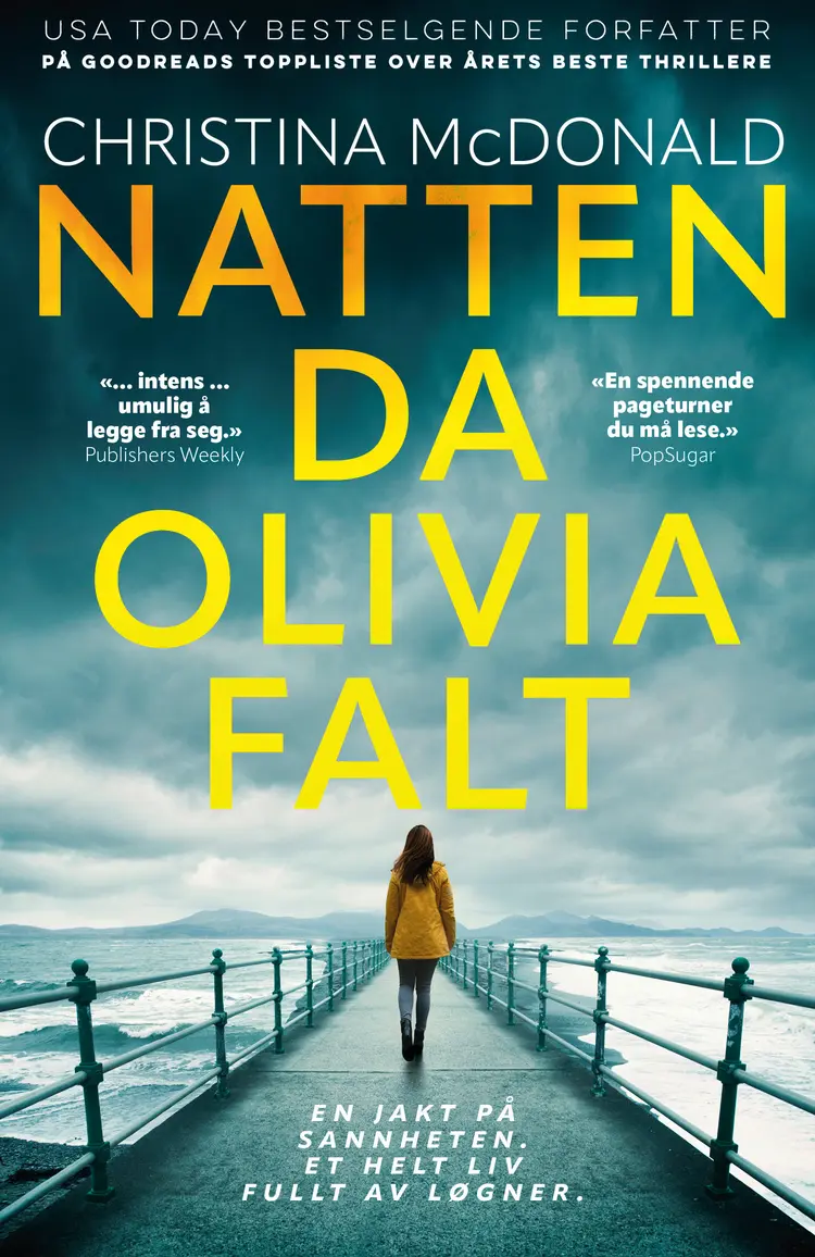 Omslag Natten da Olivia falt av Christina McDonald (Ebok)