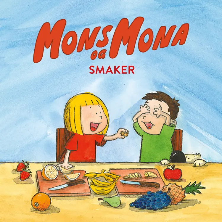 Omslag Mons og Mona smaker av Pål H. Christiansen og Morten N. Pedersen (Nedlastbar lydbok)