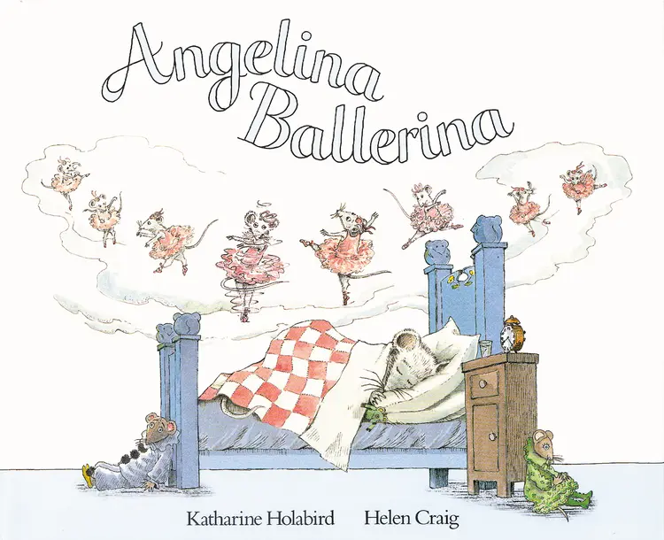 Omslag Angelina Ballerina av Katharine Holabird (Innbundet)