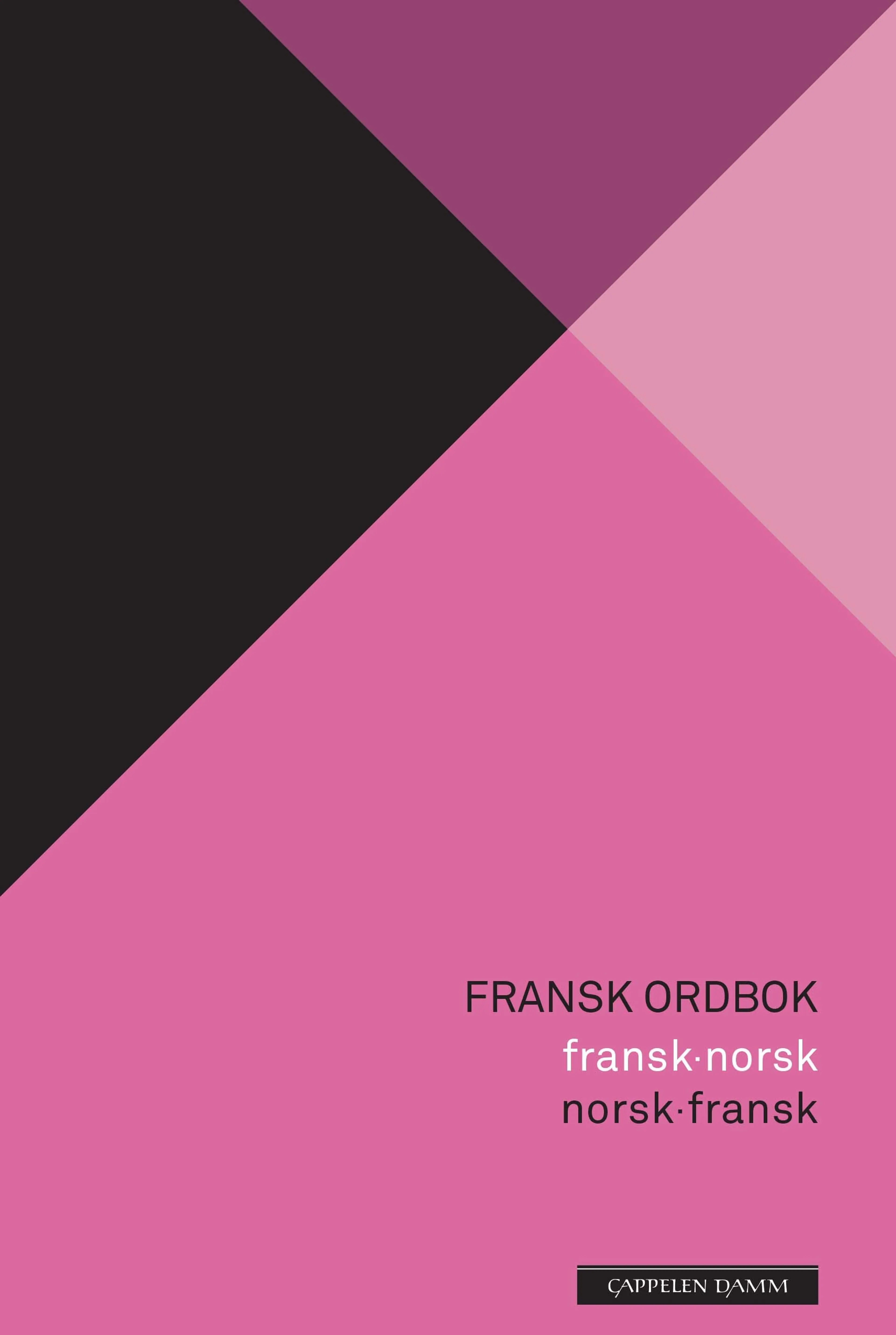 Omslag Fransk ordbok av Herbert Svenkerud, Eva Haugum og Solveig Landron (Innbundet)