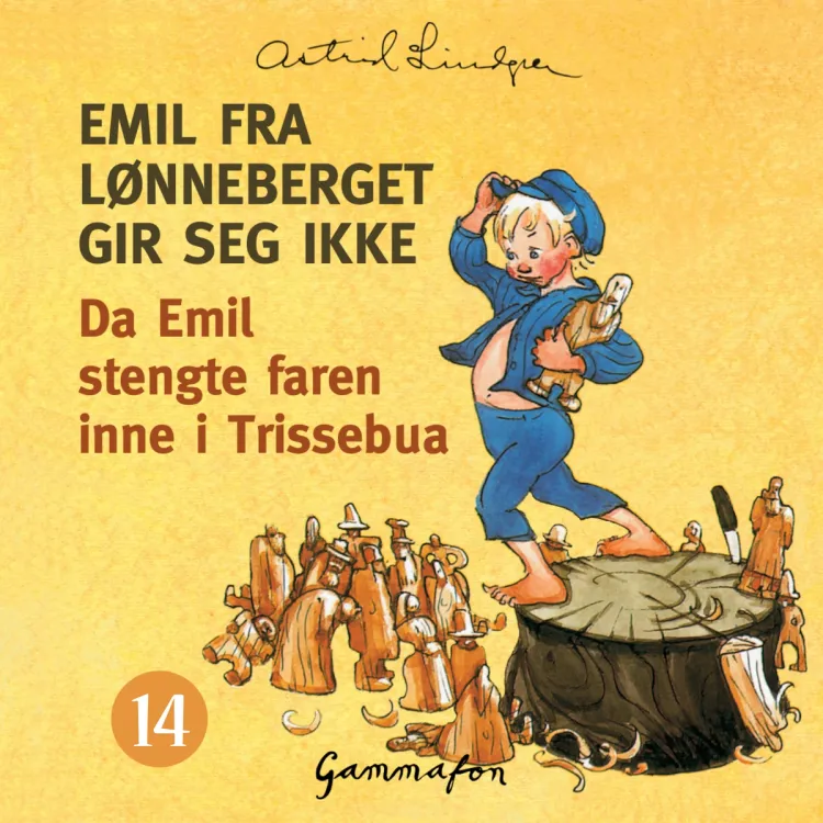 Omslag Da det var huseksaminering på Katthult, og Emil stengte faren inne i Trissebua av Astrid Lindgren (Lydbok)