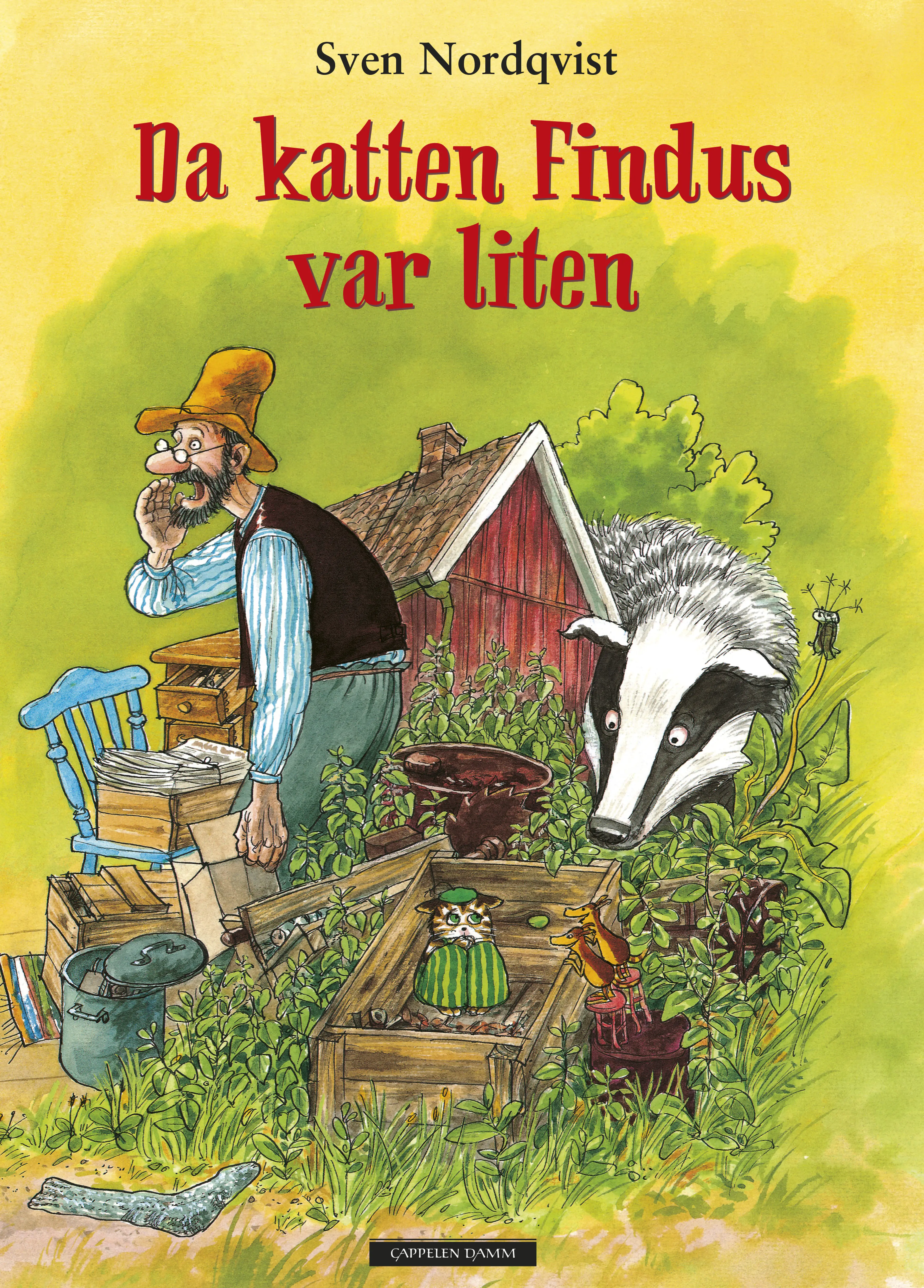 Omslag Gubben og katten - Da katten Findus var liten av Sven Nordqvist (Innbundet)