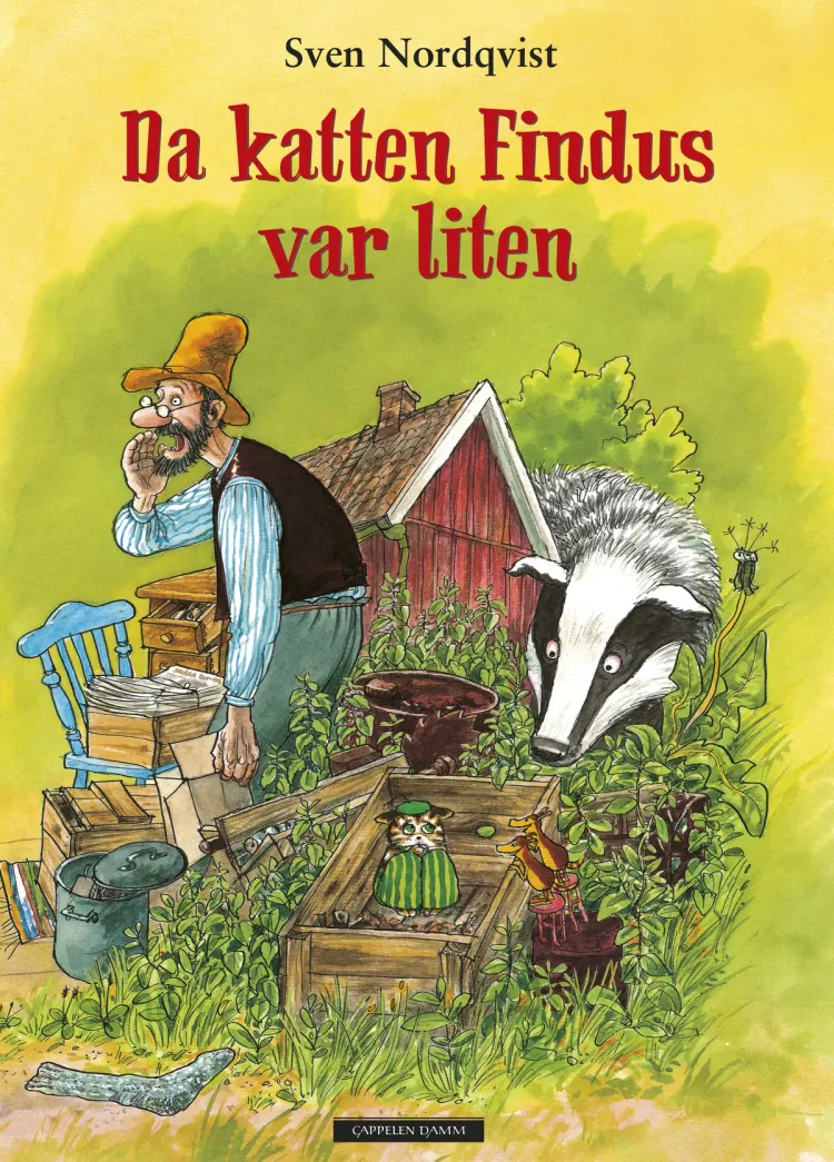 Omslag Gubben og katten - Da katten Findus var liten av Sven Nordqvist (Innbundet)