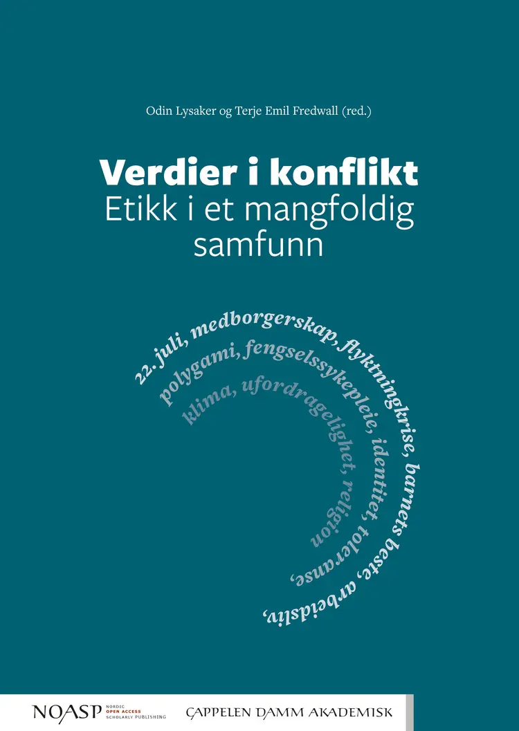 Omslag Verdier i konflikt av Odin Lysaker og Terje Emil Fredwall (red.) (Heftet)