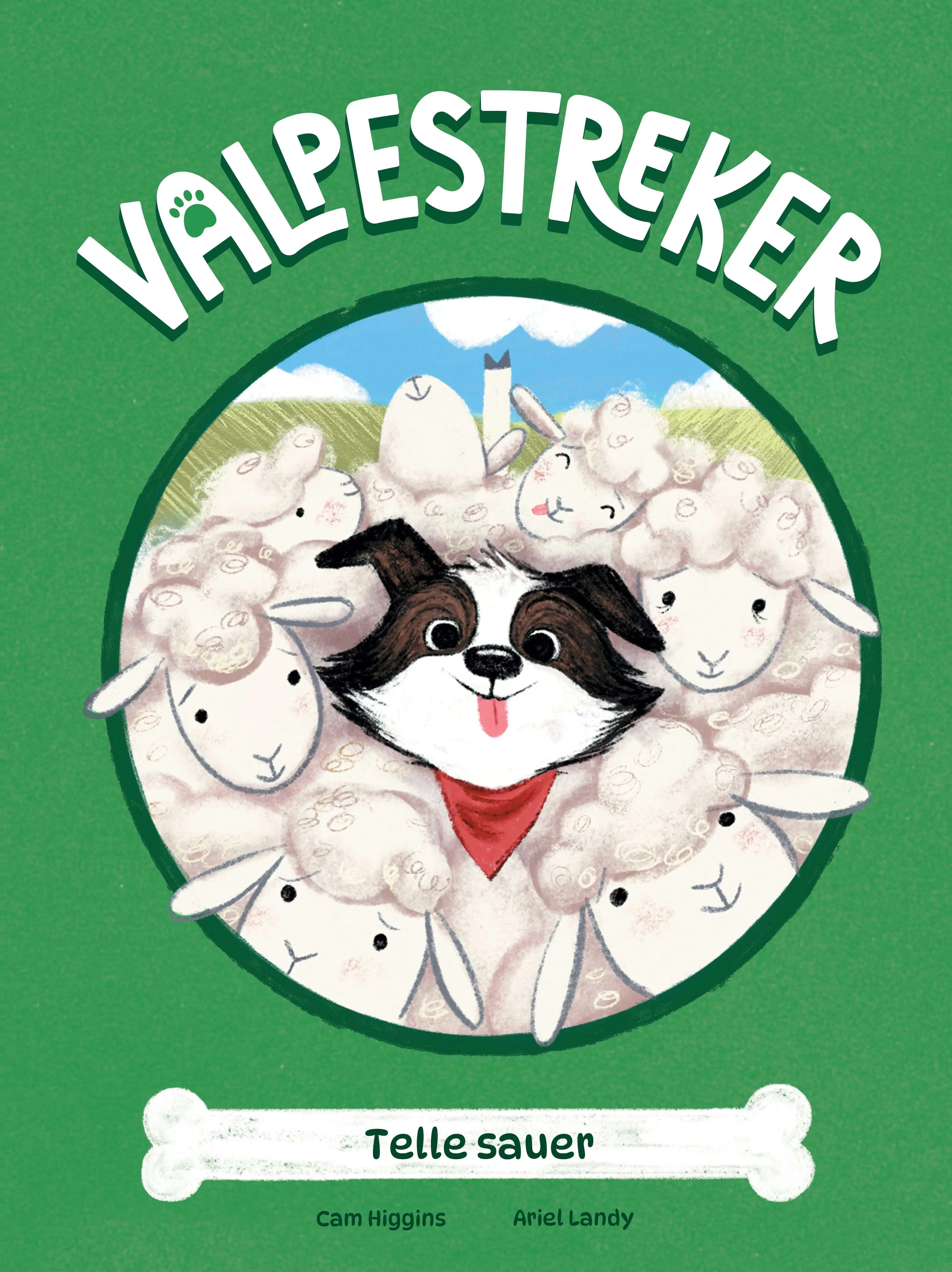 Omslag Valpestreker 3: Telle sauer av Cam Higgins (Innbundet)