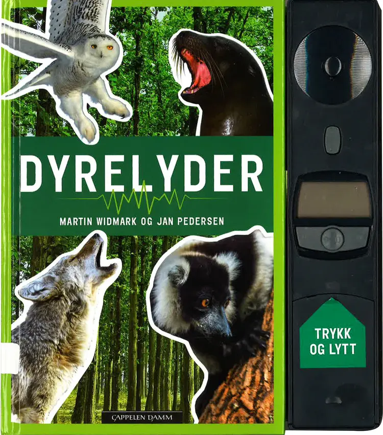 Omslag Dyrelyder - bok med lydpanel av Martin Widmark og Jan Pedersen (Innbundet)