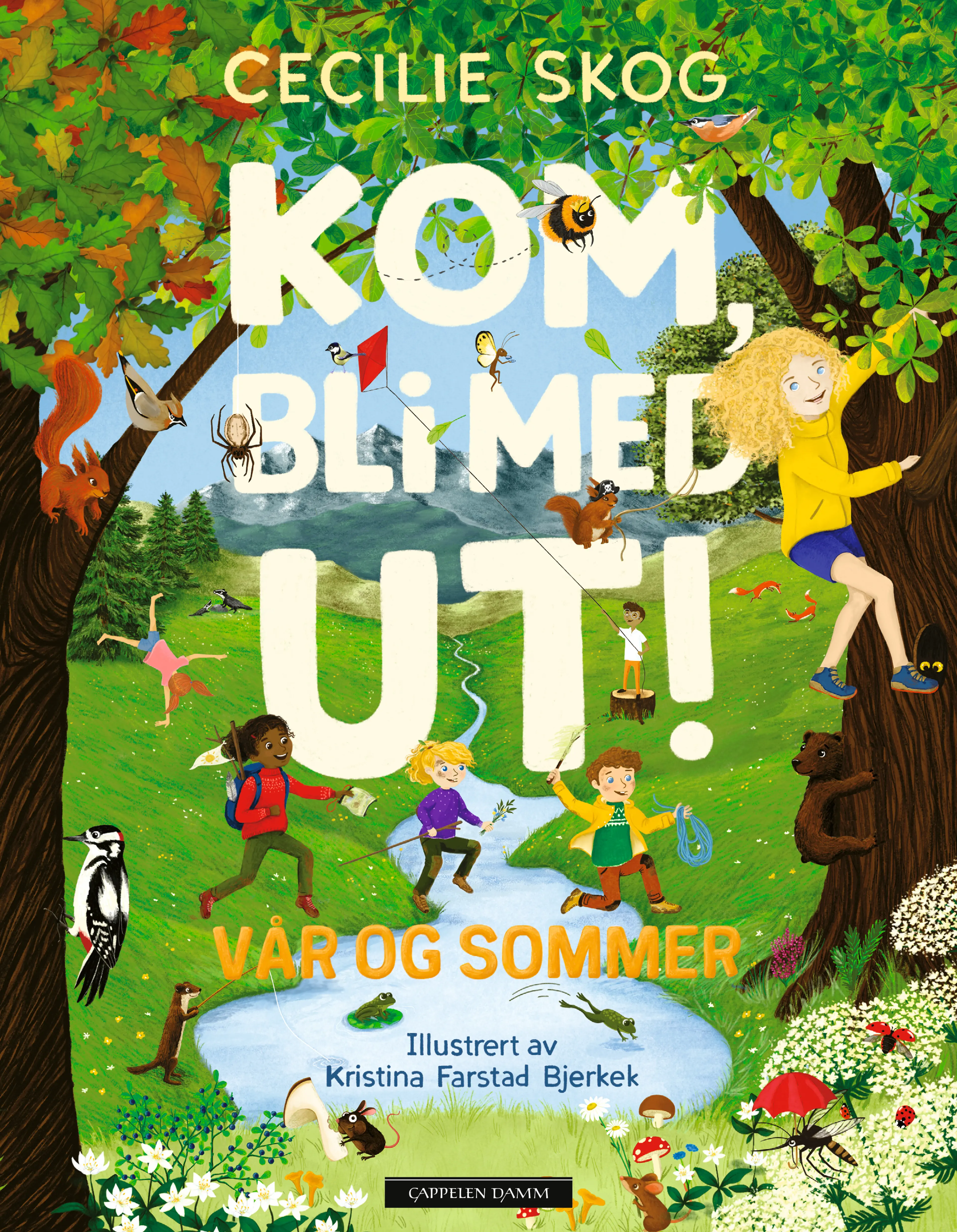 Omslag Kom, bli med ut! Vår og sommer av Cecilie Skog (Ebok)