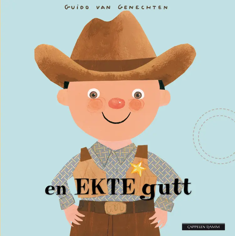 Omslag En ekte gutt av Guido van Genechten (Innbundet)