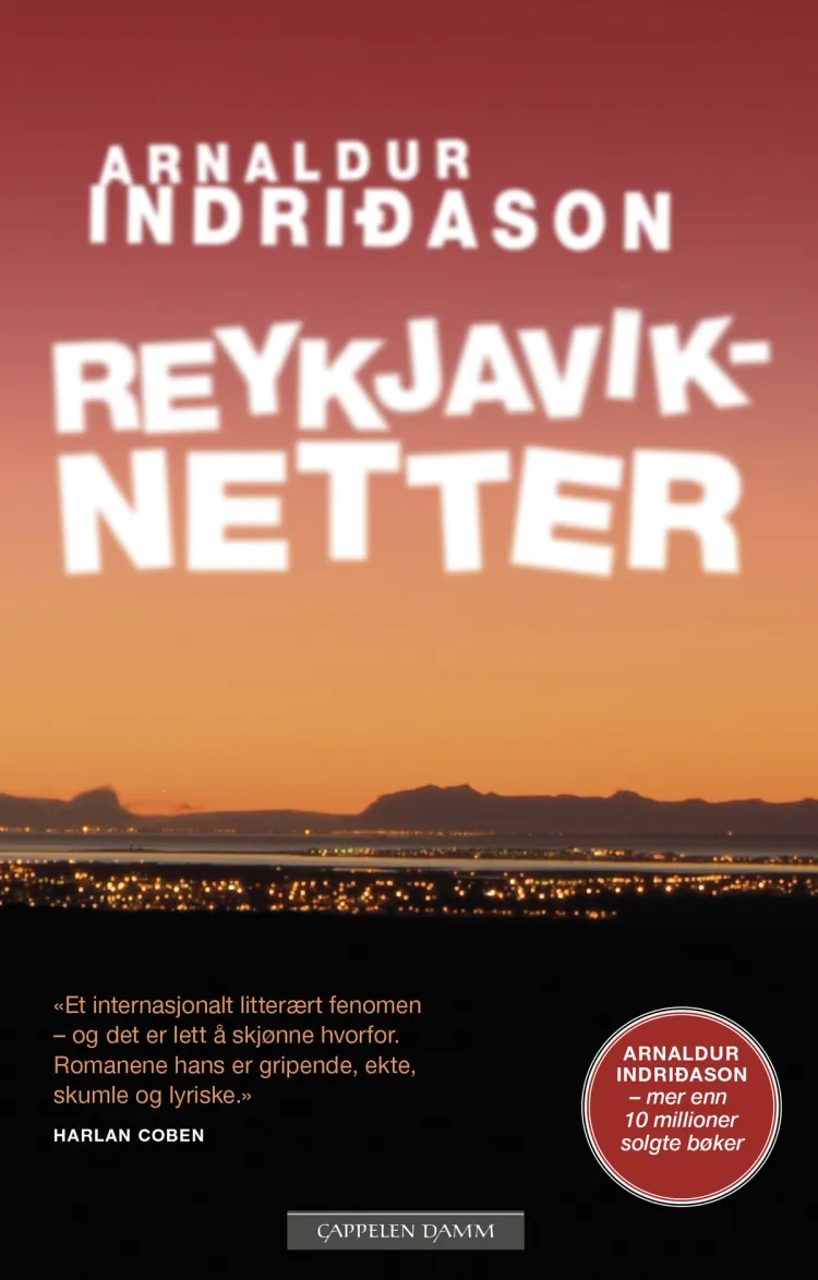 Omslag Reykjaviknetter av Arnaldur Indridason (Innbundet)