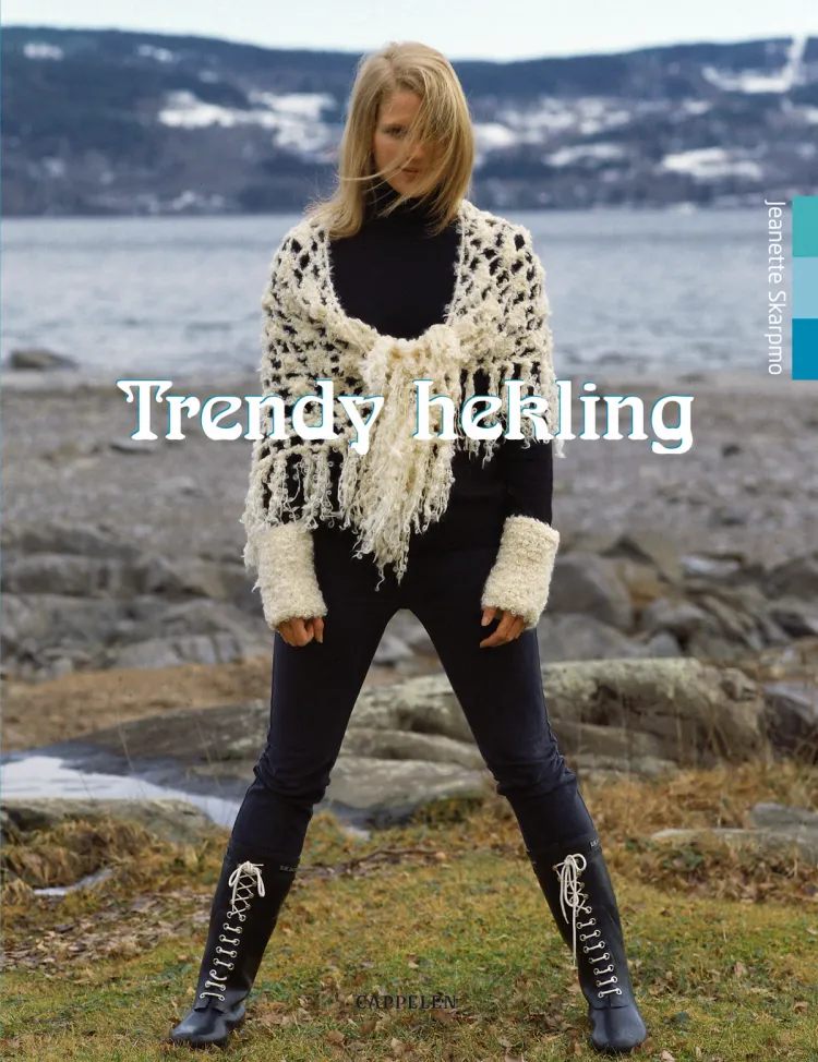 Omslag Trendy hekling av Jeanette Skarpmo (Innbundet)